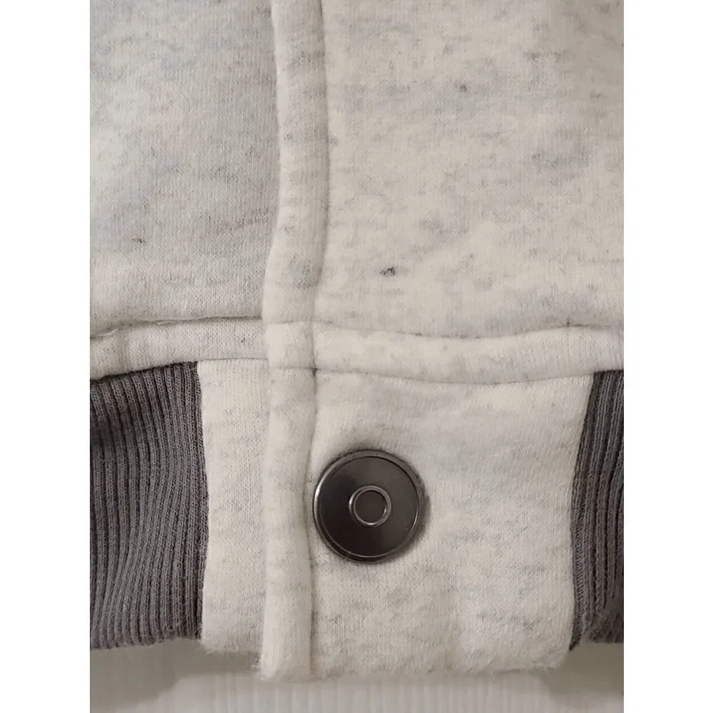 🙂 Gymboree Boy's Like A Boss Varsity Long Sleeve Smile Snap Sweat Jacket Size M
